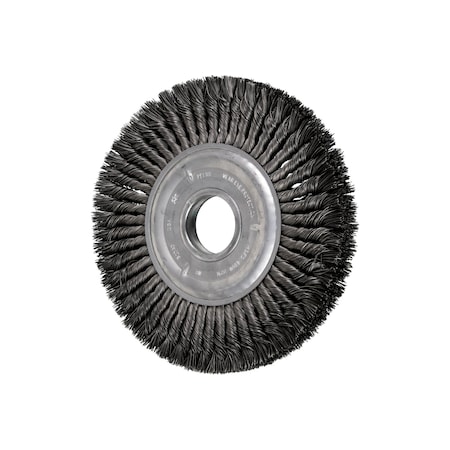 10 Knot Wheel Brush - Double Row - .023 CS Wire, 2 A.H.